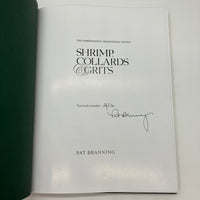 Signed Pat Branning Shrimp Collards & Grits Tricentennial Ed. 2011 Leather Good