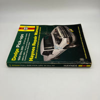 Dodge Pick-ups 1994 Thru 2001 Wiring Diagrams Shop #30041 Haynes Repair Manual