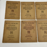 Roth Memory Course 7 Lessons Complete Set (1918) David Roth w Memorization Card