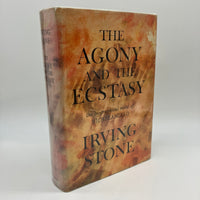 Signed Irving Stone The Agony And The Ecstasy 1961 HC DJ "To Fellow Artist" Good