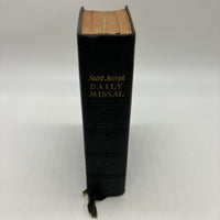 Saint Joseph Daily Missal 1963 Hugo Hoever Revised Ed w Bonded Leather Very Good