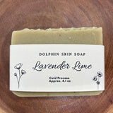 All Natural Lavender Lime Handmade Soap