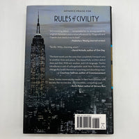 First Edition Rules of Civility (2011) Amor Towles First Printing HC Very Good