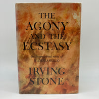 Signed Irving Stone The Agony And The Ecstasy 1961 HC DJ "To Fellow Artist" Good