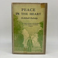 Peace in the Heart 1930 Archibald Rutledge Hardcover Dust Jacket Poor Condition