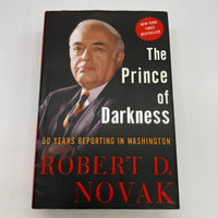 Signed Robert Novak The Prince of Darkness (2007) Hardcover Dust Jacket Good