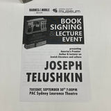 Signed Joseph Telushkin Rebbe (2014) Menachem Schneerson Rabbi Biography HC Good