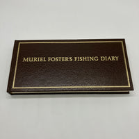 Muriel Fosters Fishing Diary 1980 Viking Press Leather HC Box Pamphlet Very Good