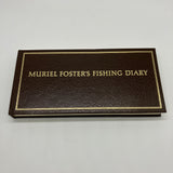 Muriel Fosters Fishing Diary 1980 Viking Press Leather HC Box Pamphlet Very Good