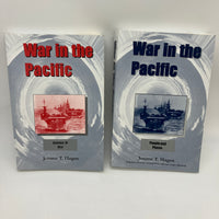 Signed War in the Pacific Vols 1 &2 Jerome Hagen B. Gen. USMC WW2 History Set Good