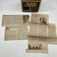 Signed Alex Haley Roots: The Saga of an American Family (1976) Hardcover Fine
