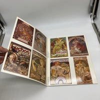 Alphonse Maria Mucha Poster Cards (1986) Rennert 24 Color Illustrated Postcards