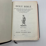 Pilgrim Edition Holy Bible KJV 1952 Oxford Press Bonded Leather Color Maps Nice