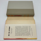 Are You Listening? (1957) Ralph Nichols & Leonard Stevens Hardcover DJ Good