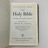 Holy Bible Revised Standard Version RSV (1962) World Concordance Bonded Leather w Carter-Parlier Genealogy