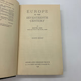 Europe in the Seventeenth Century 4th Edition (1946) David Ogg HC w Pullout Maps