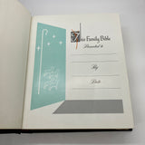 Pictorial Family KJV Bible (1966) Southwestern Leather Blank Family Records Good