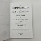 Ahiman Rezon with Constitution and Code (2015) Frederick Dalcho SC Free Masonry