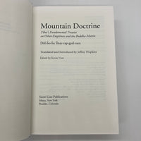 Mountain Doctrine Tibet's Fundamental Treatise 2006 Hopkins & Shay-rap-gyel-tsen Hardcover Good