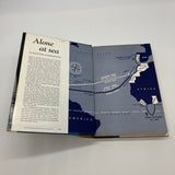 Alone At Sea 1958 Hannes Lindemann Transatlantic Hardcover Dust Jacket Very Good