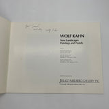 Signed Wolf Kahn Exhibition Catalog 1991-92 New Landscapes Paintings and Pastels