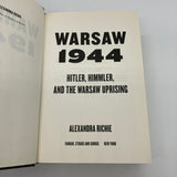 Warsaw 1944 The Uprising 2013 Alexandra Richie Hardcover First Edition Very Good