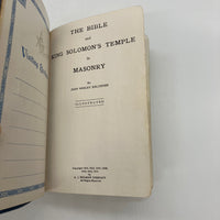 Masonic KJV Bible Temple Illustrated Edition 1951 Holman & Kelchner Cloth Flex Covers