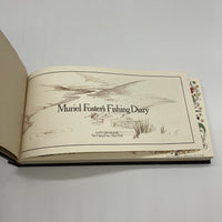 Muriel Fosters Fishing Diary 1980 Viking Press Leather HC Box Pamphlet Very Good