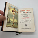 Saint Joseph Daily Missal 1963 Hugo Hoever Revised Ed w Bonded Leather Very Good