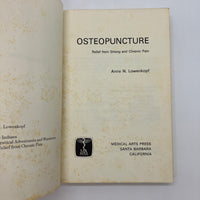 Osteopuncture: Relief From Strong & Chronic Pain (1976) Anne Lowenkopf Paperback