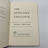 The Effective Executive (1967) Peter Drucker Hardcover Dust Jacket Very Good