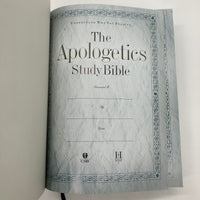 The Apologetics Study Bible Understand Why You Believe (2007) Cabal HC Very Good