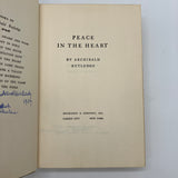 Peace in the Heart 1930 Archibald Rutledge Hardcover Dust Jacket Poor Condition