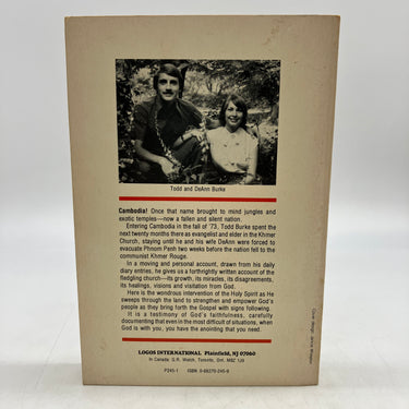 Anointed for Burial (1977) Todd & DeAnn Burke Khmer Rouge Missionaries PB Good