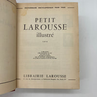 Petit Larousse Illustre (1973) Illustrated French Encyclopedia Dictionary Good