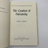 The Creation of Patriarchy (1986) Gerda Lerner HC DJ First Edition Very Good