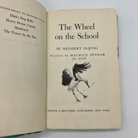 The Wheel on the School (1954) Meindert DeJong & Maurice Sendak Ex-Lib HC Poor