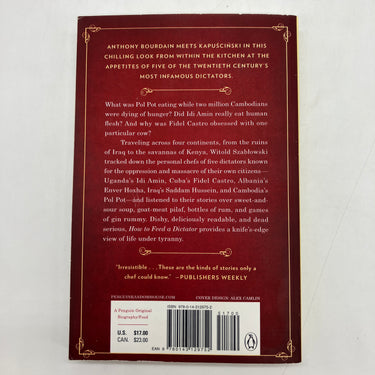 How To Feed A Dictator (2020) Witold Szablowski Paperback Very Good