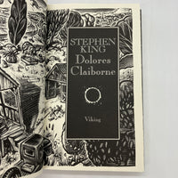 Dolores Claiborne 1993 Stephen King HC Full Size Book Club Edition BCE Very Good
