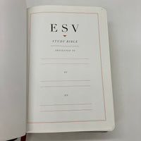 ESV Study Bible Trutone ForestTan Trail Design 2008 Crossway Imitation Leather