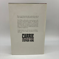 Carrie 1974 Stephen King Hardcover DJ Full Size Book Club Edition BCE Very Good