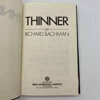 First Book Club Edition Thinner (1984) Stephen King Hardcover DJ BCE H468 Good