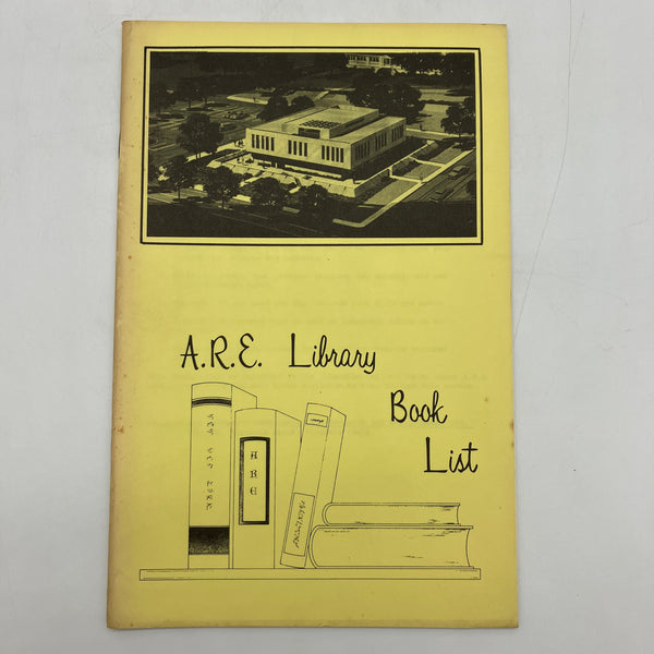 A.R.E. Library Book List 1970s Edgar Cayce ARE Press Spiritual Bibliography Good
