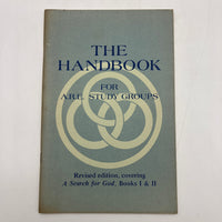 The Handbook for A.R.E. Study Groups (1972) A.R.E. Press Edgar Cayce Booklet VG