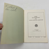 The Handbook for A.R.E. Study Groups (1972) A.R.E. Press Edgar Cayce Booklet VG
