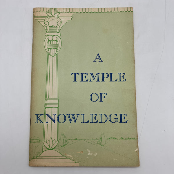 A Temple of Knowledge 1970 Margaret Sherman A.R.E Press Edgar Cayce Booklet Good
