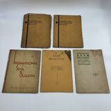 5 Issue Lot International Star Bulletin, 1929-1933, J. Krishnamurti Ojai CA Good