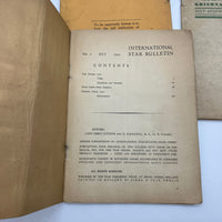 5 Issue Lot International Star Bulletin, 1929-1933, J. Krishnamurti Ojai CA Good