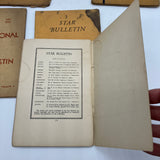5 Issue Lot International Star Bulletin, 1929-1933, J. Krishnamurti Ojai CA Good
