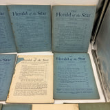 10 Issue Lot The Herald of the Star Magazine 1920s J. Krishnamurti Ojai CA Good